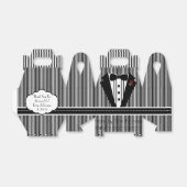Hochzeit Black Tuxedo mit Bow-Krawatte Geschenkschachtel (Ungefaltet)