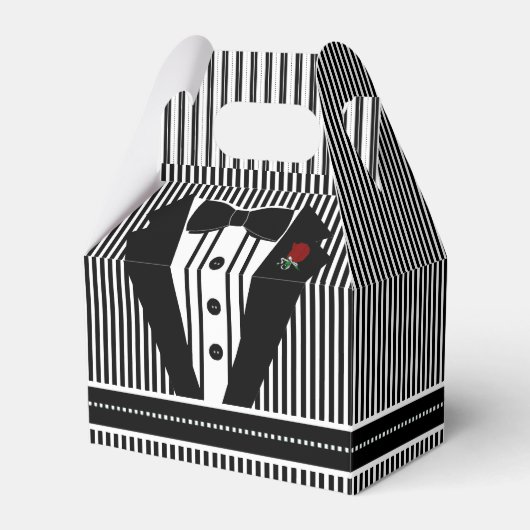 Hochzeit Black Tuxedo mit Bow-Krawatte Geschenkschachtel (Vorderseite)