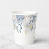 Hochzeit blass blauer Rose Pappbecher (Rechts)