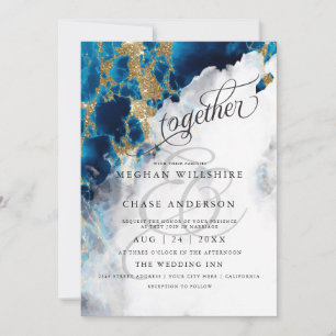 HOCHZEIT   Blaue Saphir-Aquarell BarefootBride™