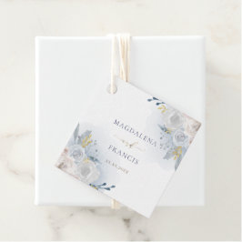 Hochzeit blauer Rose Geschenkanhänger