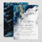 HOCHZEIT | Blue Sapphire Watercolor BarefootBride™ (Vorne/Hinten)