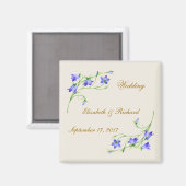 Hochzeit. Bluebell Blume Magnet (Vorderseite/Rückseite)