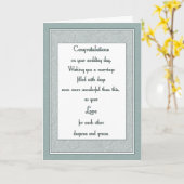 Hochzeit Blüh Marble Karte (Gelbe Blume)