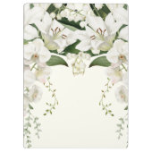 Hochzeit Blumen Lily Klassiker Klemmbrett (Rückseite)