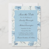 Hochzeit Blumengarten Save the Date Ankündigung (Vorderseite)