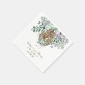 Hochzeit BlumenMary Joseph Mint und Lavender Serviette (Ecke)
