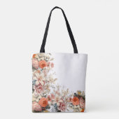 Hochzeit Blumenstrauß und Elegantes Ambiente Tasche (Rückseite)
