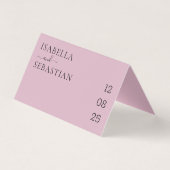 Hochzeit Blush Pink QR-Code Playlist (Rückseite)