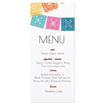 Hochzeit - Boda - Hochzeits-Papel-Picado-Menü
