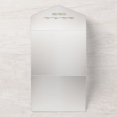 Hochzeit Boho White Orchid Blume Blue Moon Party All In One Einladung (Außenbereich)