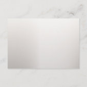 Hochzeit Boho White Orchid Blume Blue Moon Party Begleitkarte (Rückseite)