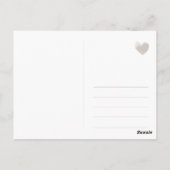 Hochzeit, Boho Wiesen-Blumen pastell, grün rosa Postkarte (Rückseite)