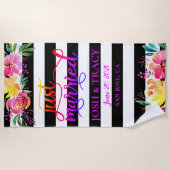 Hochzeit, Braut, Bräutigam, Ehefrau, Ehemann, Hoch Strandtuch (Vorderseite)