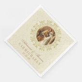 Hochzeit Braut Groom Katholische Ehe Mary Joseph Serviette (Ecke)
