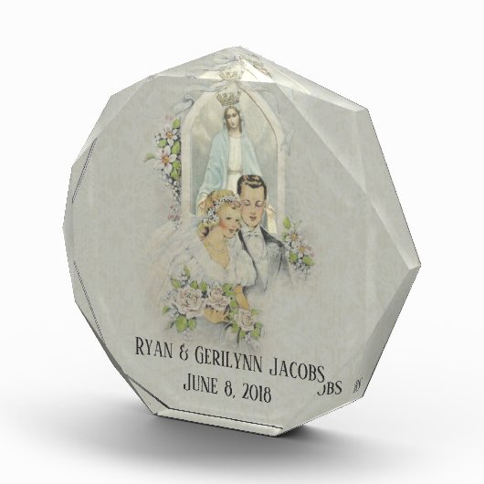 Hochzeit Braut Groom Katholische Jungfrau Mary Fotoblock (Rechts)