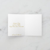 Hochzeit - Braut mit bunten Hochzeitsbukett Karte (Innenseite)