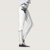 Hochzeit Braut Rosen Streifen & Punkte Leggings (Rechts)