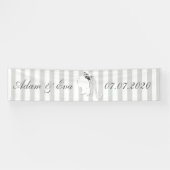 Hochzeit Braut Schleier Streifen personalisieren Banner (Horizontal)