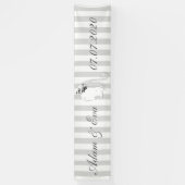 Hochzeit Braut Schleier Streifen personalisieren Banner (Vertikal)