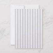 Hochzeit Braut Schleier Streifen personalisieren Save The Date (Rückseite)