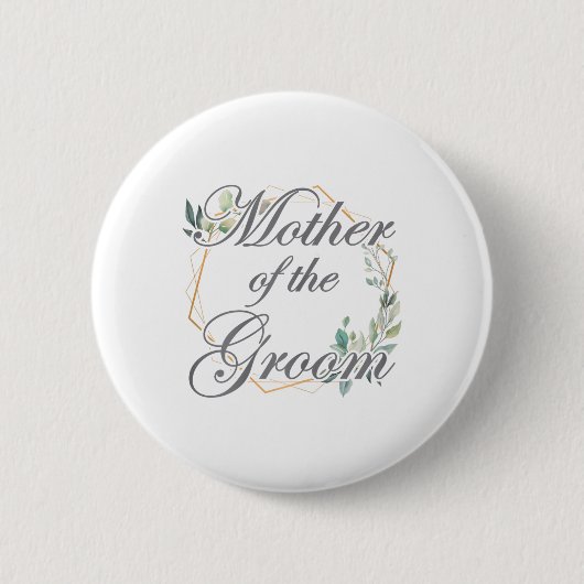 Hochzeit Brautparty Bride Mama Mutter der Groo Button (Vorderseite)