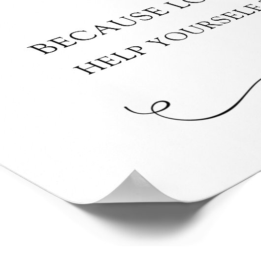 Hochzeit/Brautparty-Dessert-Zeichen Poster (Ecke)