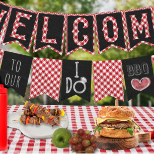 Hochzeit & Brautparty Sommer I Do GRILLEN Party Wimpelkette