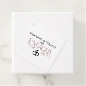 Hochzeit, Brautparty, Verlobt, Engagement Geschenkanhänger (Beispiel)