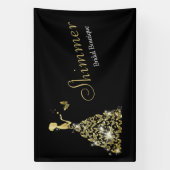 Hochzeit Bridal Butterfly Dress Boutique Business Banner (Vertikal)