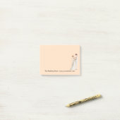 Hochzeit-Bridal-Thema Post-it Klebezettel (Auf Schreibtisch)