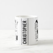 Hochzeit - Bridegroom Prachtvoller Cartoon Kaffeetasse (Mittel)