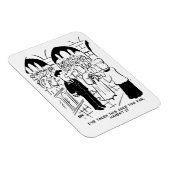Hochzeit - Bridegroom Prachtvoller Cartoon Magnet (Rechte Seite)