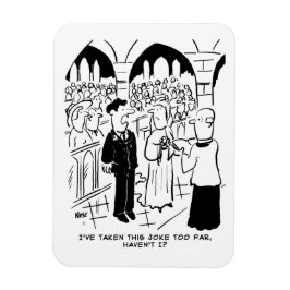Hochzeit - Bridegroom Prachtvoller Cartoon Magnet