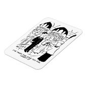 Hochzeit - Bridegroom Prachtvoller Cartoon Magnet (Linke Seite)