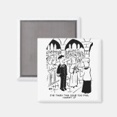 Hochzeit - Bridegroom Prachtvoller Cartoon Magnet (Vorderseite/Rückseite)