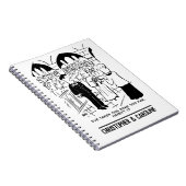 Hochzeit - Bridegroom Prachtvoller Cartoon Notizblock (Rechte Seite)