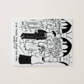 Hochzeit - Bridegroom Prachtvoller Cartoon Puzzle (Horizontal)