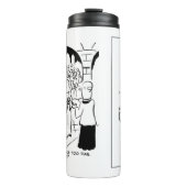 Hochzeit - Bridegroom Practice Joke Cartoon Therma Thermosbecher (Vorderseite)