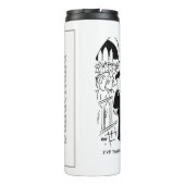 Hochzeit - Bridegroom Practice Joke Cartoon Therma Thermosbecher (Rückseite)