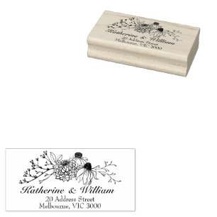 Hochzeit Briefumschlag Rücksendeadressstempel Gummistempel
