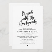 Hochzeit, Brunch mit den Neuvermählten, Elopement Einladung (Vorne/Hinten)