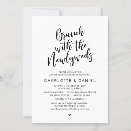 Hochzeit, Brunch mit den Neuvermählten, Elopement Einladung