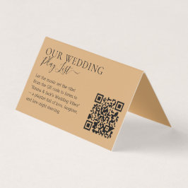 Hochzeit Burly Wood Sand QR-Code Wiedergabeliste