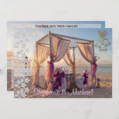 Hochzeit Cabana am Strand Einladung zur Hochzeit (Vorne/Hinten)