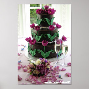Hochzeit Cake-Print. Poster