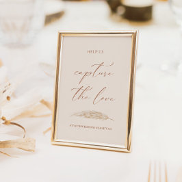 Hochzeit Capture The Liebe Hashtag Kalligraphie-Ze Einladung