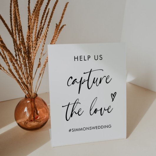 Hochzeit Capture The Liebe Hashtag Pedestal Sign Sockelschild