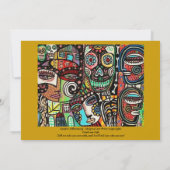 Hochzeit - Celebrate Life Mexikanisches Paar Einladung (Rückseite)