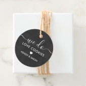 Hochzeit Cookie Gefallen, wir machen Liebe Cookies Geschenkanhänger (Beispiel)